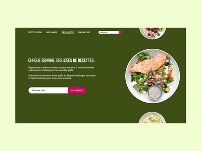 / Subscribe / adobe xd dailychallenge dailyui design desktop desktop design food ui uidesign webdesign