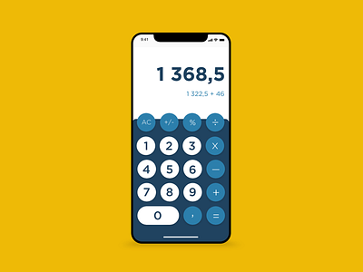 / Calculator / adobe xd calculator dailychallenge dailyui mobile photoshop ui uidesign webdesign