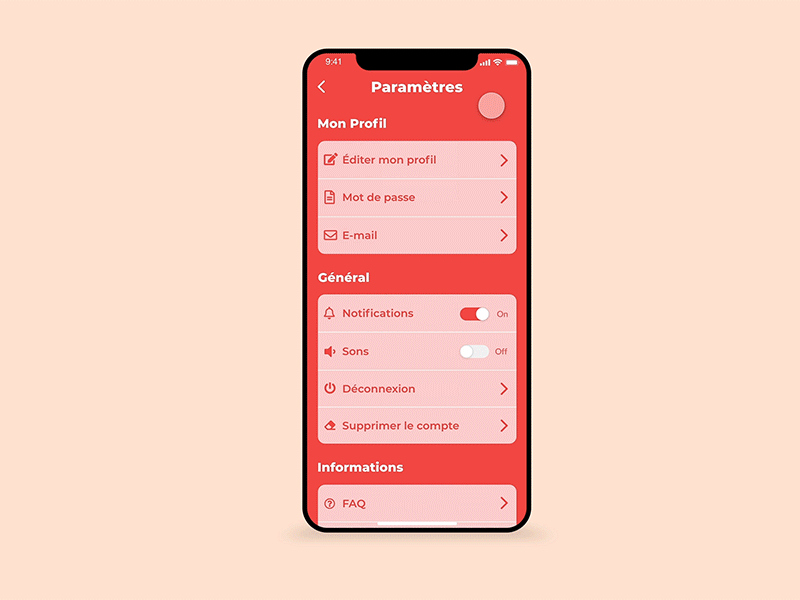 / Settings - Part 2 / adobe xd dailychallenge dailyui mobile mobile ui photoshop settings settings page settings ui ui webdesign