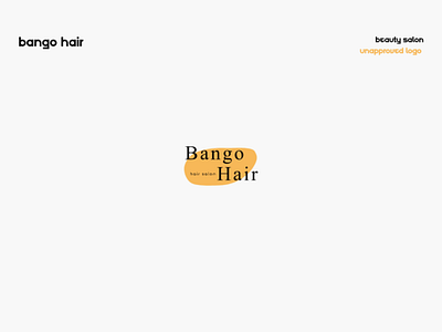 Bango Hair salon abstract art brand branding challenge dailyicon dailylogochallenge dark design dribbble graphicdesign hair salon identity illustration logo nature simple sketch style symbol