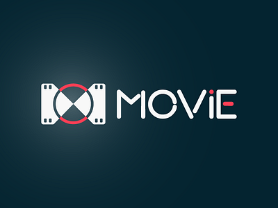 MOVIE abstract camera cinema creative identity logo movie