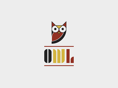 owl logo vol.1 bauhaus illustration logo new style type