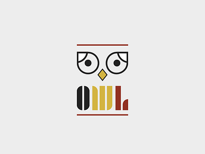 owl logo vol.2 bauhaus illustration logo new style type