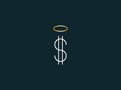 $ angel circle angel icon logo s type