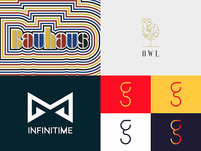 2018 2018 bauhaus brand branding color design identity illustration letter letter g logo mark owl seth shape