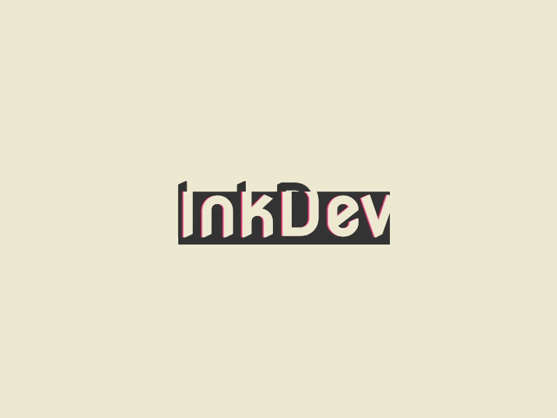 inkdev 2019 abstract after effect animation design first gif glitch glitch effect graphic design motion style typography vector
