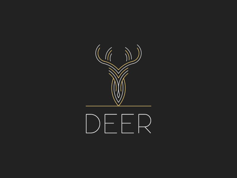 deer animal deer logo deer icon sticker mule coasters iconaday illustrator brand challenge dailyicon vector line art sticker illustration identity style design branding logo