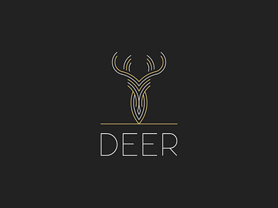 deer animal brand branding challenge coasters dailyicon deer deer logo design icon iconaday identity illustration illustrator line art logo sticker sticker mule style vector