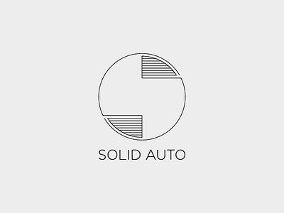 Solid Auto auto brand branding challenge dailyicon design font graphicdesign icon identity illustration illustrator letter line art logo negative negative space negative space solid style