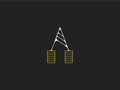 A letter 36dayoftype a challenge dailyicon design graphicdesign icon iconaday identity illustration letter line art logo typography vector