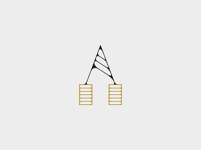 A letter 36dayoftype brand challenge dailyicon design dribbble font graphicdesign iconaday identity illustration illustrator letter logo new style typography