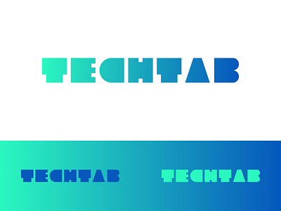 Tech -Tab abstract agency app branding custom type design geometric geometry gradient identity logo minimalist logo minimalistic shapes square style tech technology typeface typography