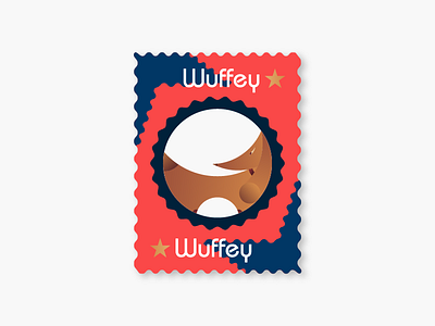 Wuffey illustration circle clean design dog dog illustration dog logo doggy dribbble golden ratio graphicdesign icon identity illustration illustrator logo muzli simple sketch style vector