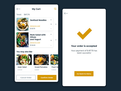 Food delivery app app design food mobile ui ux