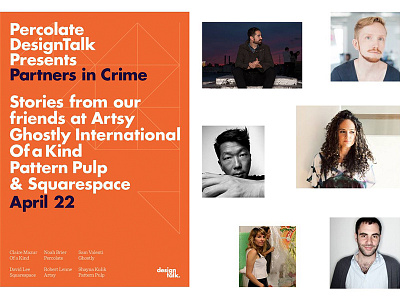 Percolate Design Talk design designevent event invite