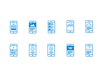 Sketch freebie: Mobile Icons by Nate Schulte on Dribbble
