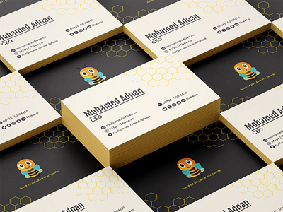 4bee business card art bee branding business card design businesscard design