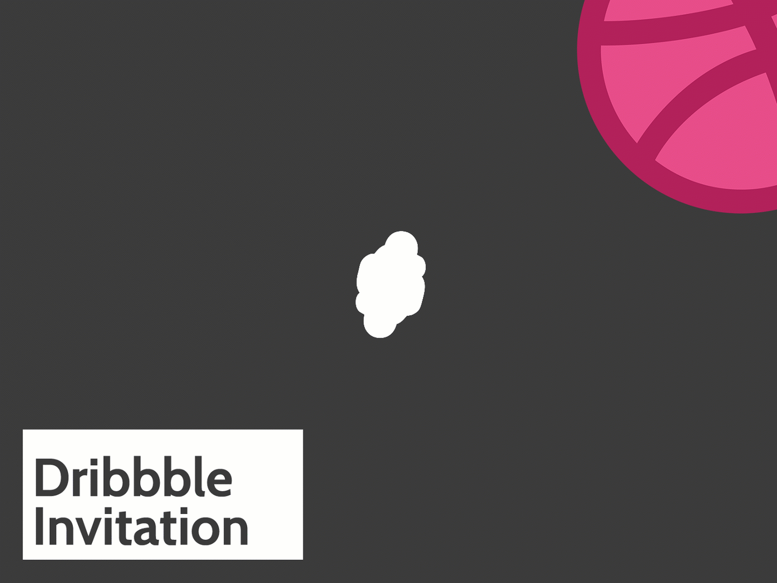 Dribble invitation branding design drawing flat gif icon illustration vector