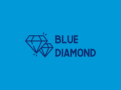 Blue diamond branding colours drawing illustration logo shape typography vector