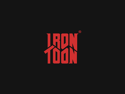 IRONTOON branding graphic design logo ui