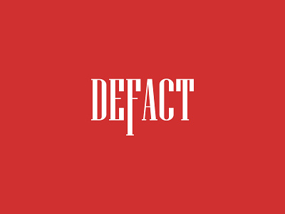 DEFACT branding graphic design logo