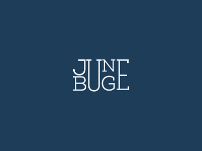 JUNE BUGE branding design graphic design logo type vector