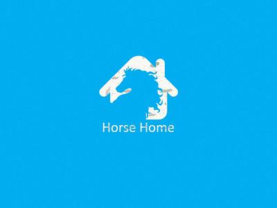 horse home art artist brand colours design drawing flat flatart illustration logo vector