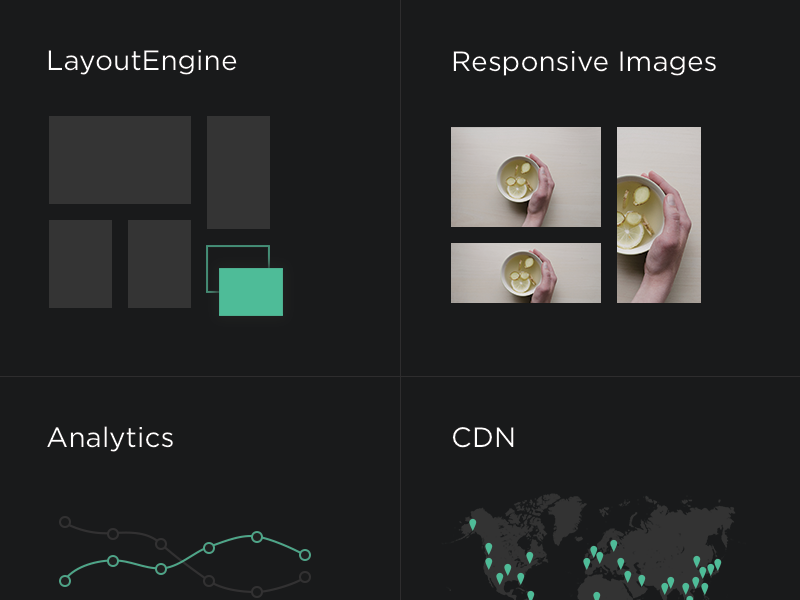 Developer Platform ui web minimal dark feature index analytics responsive layout