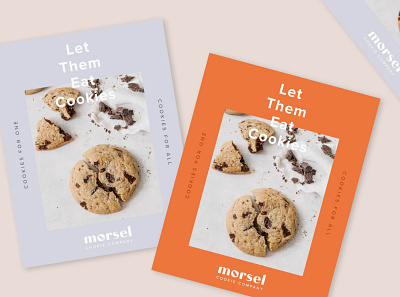 Let Them Eat Cookies brand brand identity branding branding design clean collateral cookie cookies design simple