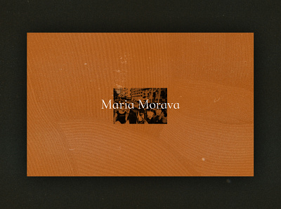 Maria Morava brand identity branding branding design design film grit grunge logo photography logo texture
