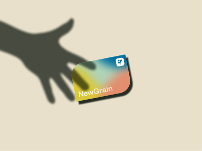 NewGrain Business Card brand brand identity branding business card colorful gradient print print work