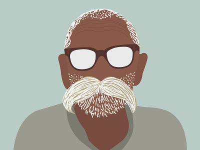 Old man with a swag adobeillustrator digital illustration dribbble flatillustration glasses illustration illustrator moustache old man spectacles vector vector art