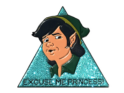 Excuse Me Princess! Legend of Zelda Pin art design digital enamel pin fanart legend of zelda logo nintendo pin video game