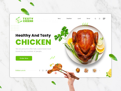 Chicken Banner banner banner design banners landingpagebanner