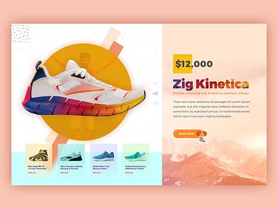 Shoes Banner banner banner design design illustration shoes banner shoes design ui ux