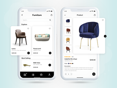 Furniture app design app design ui ux