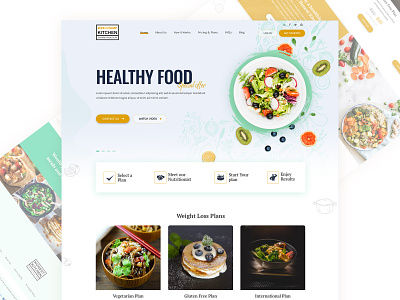 Food Banner food food banner food design gym food website concept website design