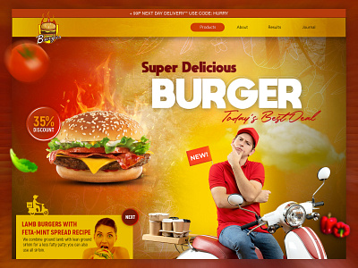 Food Banner 3d animation banner banner design branding clean design food graphic design graphics homepage ui ux