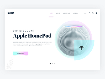 Apple HomePod - Mini smart speaker app landing page apple apple home pod apple landing page apple product applepod home page landing page sound speaker speaker landing page ui ux