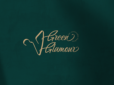 Green Glamour brand branding design fashion fashion app fashion design glamour graphic graphic design green logo sustainable