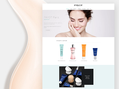 PAYOT website branding cosmetics ecommerce homepage landing layout site ui ux webpage website