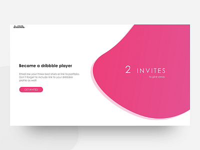 NO INVITES LEFT | 2 Dribbble invites to give away debut draft dribbble invitation dribbble invite giveaway invitation invite invites user interface ux