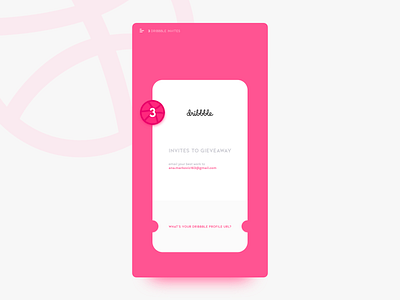 NO INVITES LEFT | 3 Dribbble invites to giveaway card cards ui debut draft day dribbble invite giveaway dribbble invites game giveaway invitation invite mobile ui ticket web design