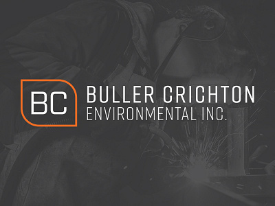 Environmental Consultants Logo bold charcoal consultant environmental leaf logo logo design orange strong typography