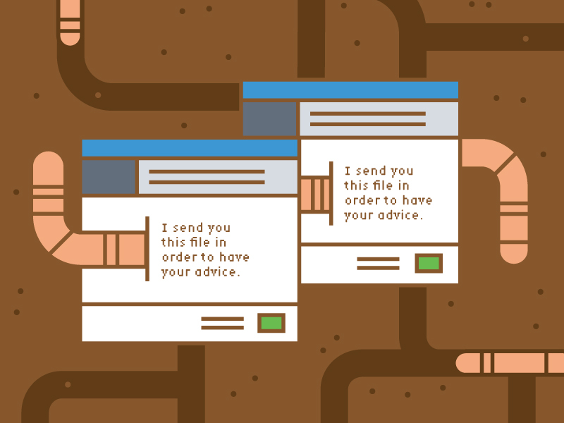 Computer Worm by Sage Mosurinjohn on Dribbble