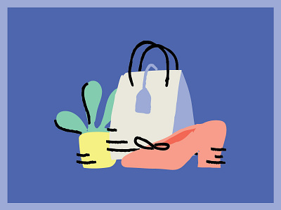 Shopping Icons house plant icon design iconography icons illustration ottawa plant shoe shopping shopping bag style texture