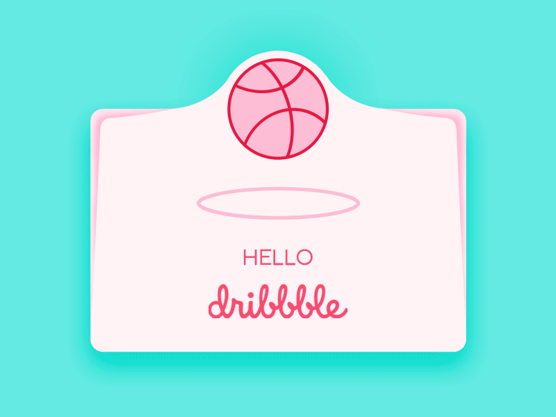 Hello, Dribbble ae color cool first gif ui