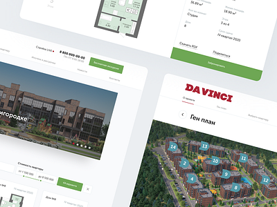 Davinci branding building design house realty russia ui ux web website