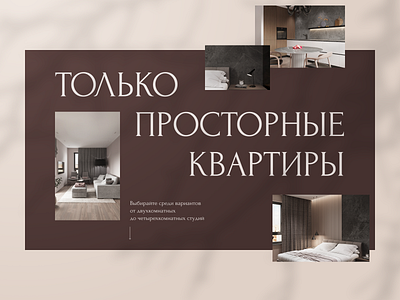 Sovremennik branding building design flat home house interior interior design landing picture realty typography ui web website