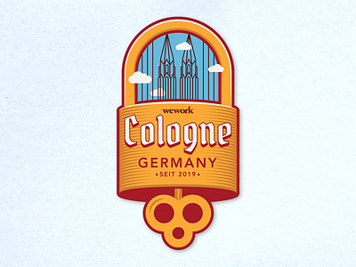 WeWork City Sticker - Cologne city city sticker cologne design germany illustration location logo sticker wework